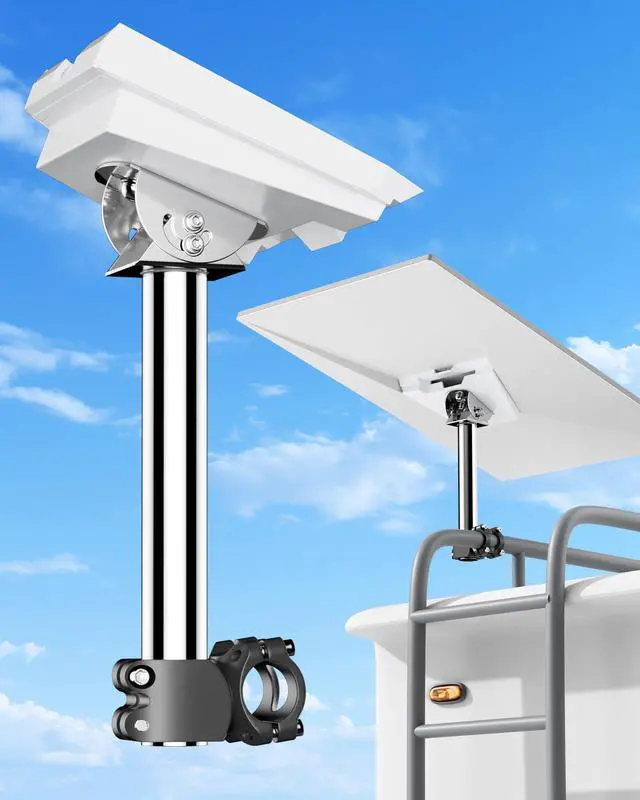 Main image of for Starlink Gen 3 RV Mount 120° Adjustable, 304 Stainless Steel Clamp | for Gen 3 Starlink RV Ladder & Roof Rack Mount V4/Standard 4/Standard 4 X Pole Clamp Mounts for Motorhome, Camper, and Yacht