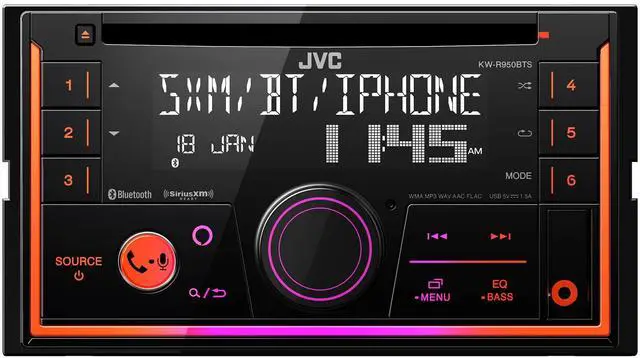 Main image of KW-R950BTS Bluetooth Car Stereo Receiver with USB Port LCD Display - AM/FM Radio - MP3 Player - Double DIN 13-Band EQ (Black)