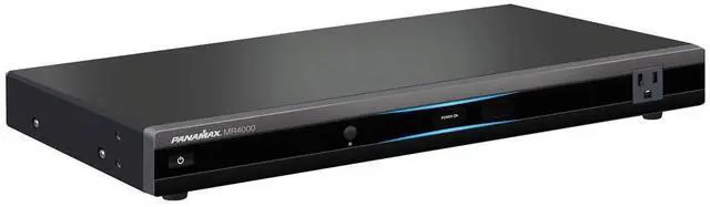 Main image of MR4000 8-Outlet Home Theater Power Conditioner & Surge Protector | 8 filtered outlets, 15A, 1350 joules, 52kA, 400V VPR, AVM, coax/LAN/tel protection, 1U rackmount