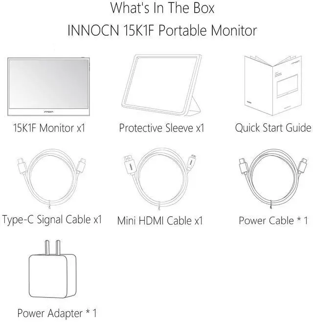 Alt view image 6 of 7 - 15.6" OLED Portable Monitor Full HD 1080P 100% DCI-P3 1MS 100000:1 USB Computer Mini HDMI Travel Monitor Photo Video Editing Second Ultra Slim for Laptop, Gaming Console