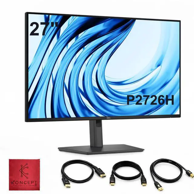 Main image of Dell Pro P P2726H 27" FHD 120Hz Business Monitor, USB-C, HDMI, DisplayPort | Anti-Glare 27" (1920×1080) Monitor, VESA Mount Compatible, Dual Front USB-C, Eye Comfort Tech, Slim Bezels, Cables Included