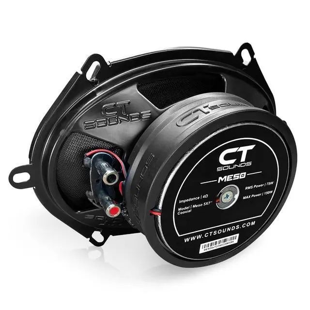 Alt view image 4 of 6 - Meso 5x7 300 Watt 2-Way Premium Coaxial Car Speakers, Pair