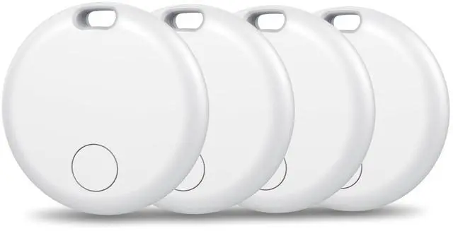 Main image of Air Tracker Tags-4 Pack: Smart Bluetooth Tracker, Item Finder Works with Apple Find My (iOS Only) App, Trakcer Tag Locator for Keys, Luggage, Satchel, weTag mini. (Not for Android Devices)