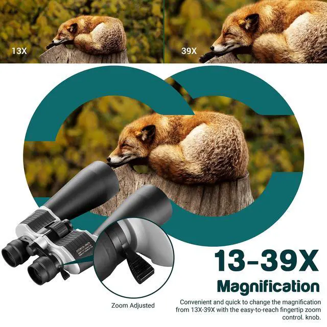 Alt view image 2 of 7 - Astronomy Binoculars 13-39X70 Zoom Giant Binoculars with Tripod Adapter Phone Adapter and Case for Bird Watching Hunting and Stargazing (13-39X70)