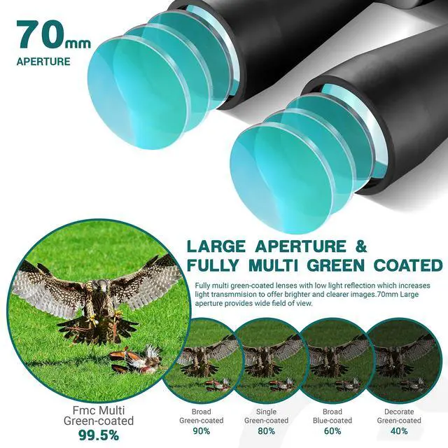Alt view image 3 of 7 - Astronomy Binoculars 13-39X70 Zoom Giant Binoculars with Tripod Adapter Phone Adapter and Case for Bird Watching Hunting and Stargazing (13-39X70)
