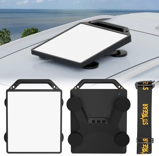 Main image of 200lbs Strong Magnetic Mount with Protective Case for Starlink Mini, 2 in 1 Satellite Dish Mounting Kit Antenna Accessory with Handle Shoulder Strap & 1/4"-20 Nuts for RVs Car Boat/Road Trip