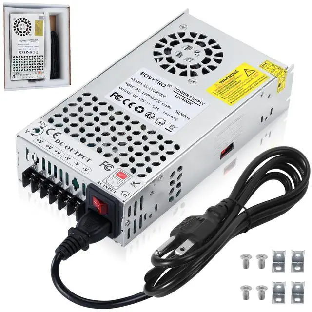 Main image of Upgraded 12V DC Power Supply 600W 50A AC to DC Converter Switching Power Supply for Led Strip, Motor Pump, CCTV, 3D Printer, Electronic Instruments, Lab Computer