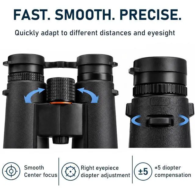 Alt view image 6 of 7 - 10x42 Waterproof Binoculars for Adults, Cruise & Travel | Alaska Cruise Travel Sharp Bright Binoculars for Whale Watching, Glacier Viewing, Boating & Coastal Adventure