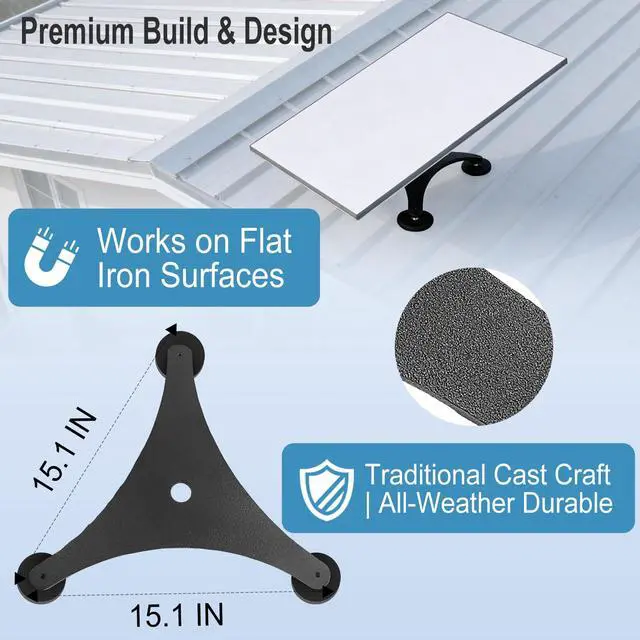 Alt view image 4 of 7 - Starlink Standard 4/4X Magnetic Mount, Drill-Free Gen 3/4 Roof Mount | Rust-Proof All-Weather, Anti-Scratch,Starlink Standard 4X Mounting Kit For RV,Camping, Boats, Roofs, etc.,Flat iron surfaces
