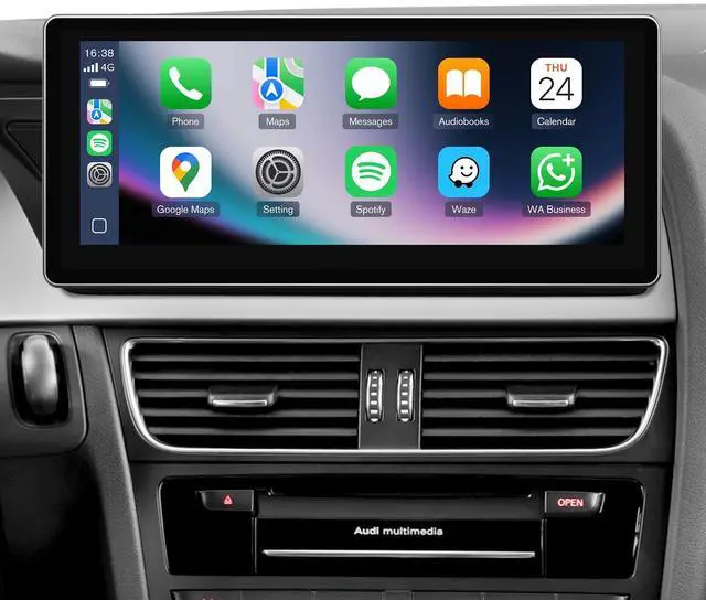Main image of 10.25in Linux Stereo for Audi A4 A5 B8 2009-2016 MMI CarPlay Auto | MMI System Only Multimedia, 2-Sec Fast Boot Linux, 1920x720 HD, Retains OEM Knob, Dual OS Plug & Play Luxury Upgrade