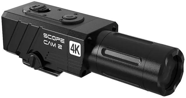 Main image of ScopeCam2 4K Zoom Action Camera Waterproof 4xDigital HD Mini Video Camera with Recording Switch Cable