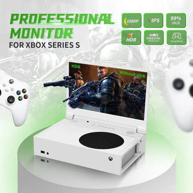 Alt view image 2 of 7 - 12.5" 1080P Portable Gaming Monitor for Xbox Series S, FreeSync