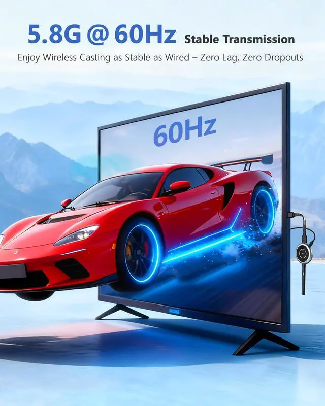 Alt view image 4 of 7 - Wireless HDMI Transmitter and 3 Receivers - Up to 8 Receivers, Plug and Play, 5.8G HDMI Wireless Extender for PC, Laptop, Camera, Cable Box to Multiple TVs, Monitors, Projectors - 165FT/50M