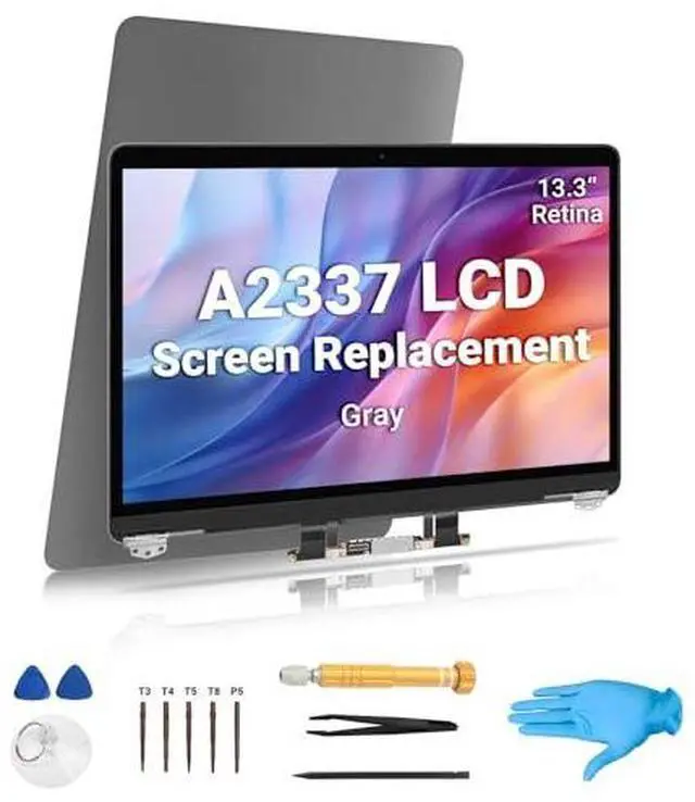 Main image of A2337 Screen Replacement 13.3" for 2020 MacBook Air 13 inch M1 | Retina Display Assembly | Full LCD ScreenGrey