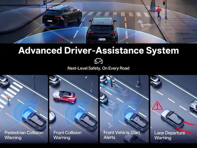 Alt view image 6 of 7 - S3 Ultra True 4K+2.5K Dash Cam Front and Rear,Dual Starvis 2 Sensor | Free 128GB Card & OBD Hardwire Kit,Native HDR Dash Camera for Cars with GPS, ADAS,5G WiFi,Color Night Vision,Voice Control