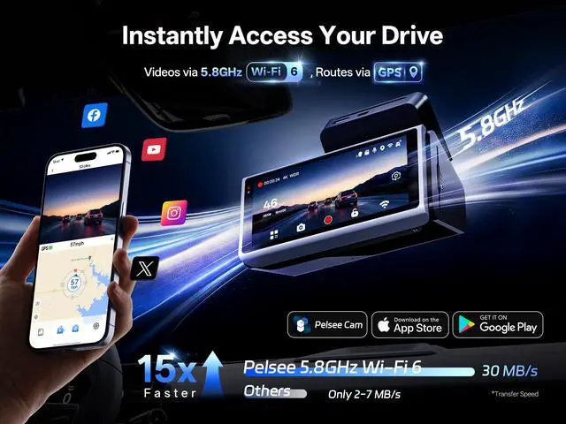 Alt view image 7 of 7 - S3 Ultra True 4K+2.5K Dash Cam Front and Rear,Dual Starvis 2 Sensor | Free 128GB Card & OBD Hardwire Kit,Native HDR Dash Camera for Cars with GPS, ADAS,5G WiFi,Color Night Vision,Voice Control