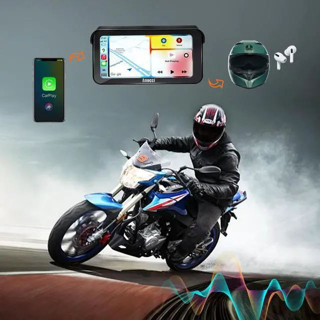 Alt view image 7 of 7 - C6 PRO Motorcycle Dash Cam Front and Rear, Motorcycle CarPlay, 1080P Dual Dash Motorbike Camera with Apple CarPlay and Android Auto, GPS & Emergency Lock, 140° Wide Angle, IP67 Waterproof