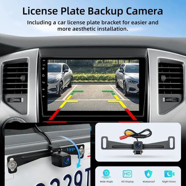 Alt view image 5 of 7 - Car Radio Stereo for Toyota Tacoma 2005-2015 with CarPlay Backup Camera | Android 15 2+64G 9" Touch Screen Radio with Android Auto Bluetooth GPS Navigation