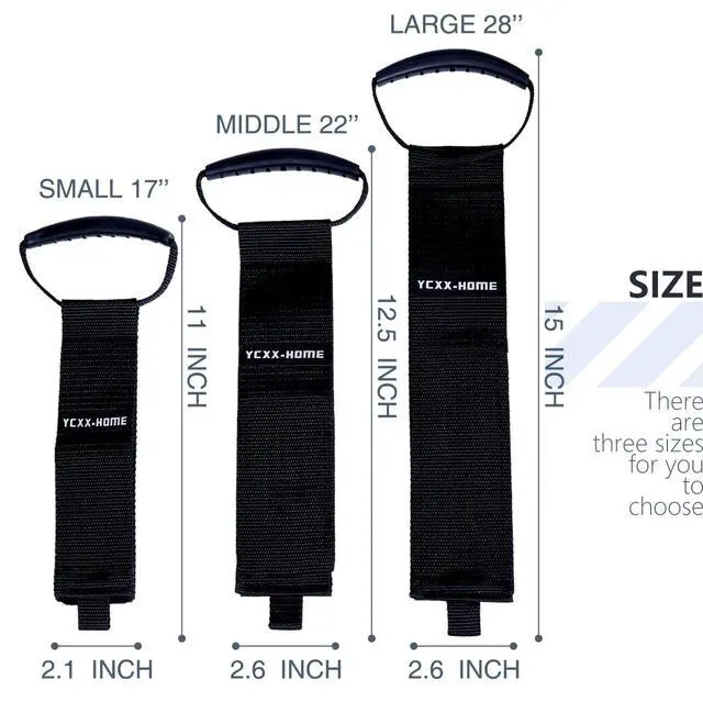 Alt view image 5 of 7 - 2 PCS Heavy Duty Cord Storage Wrap Holder Extension Hook and Loop Cord Hose Organizer Strap with Carrying Handle for Cords Garden Hose Swimming or Garage Tool (LARGE-28'')