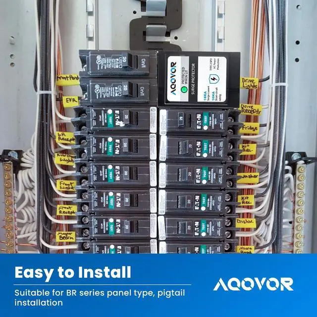 Alt view image 4 of 7 - Type BR Whole-Panel Circuit Breaker Surge Protective Device (1-Pack)