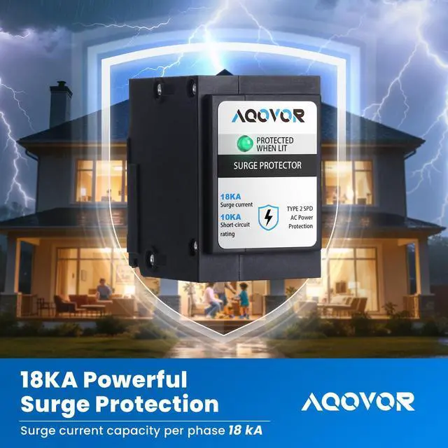Alt view image 5 of 7 - Type BR Whole-Panel Circuit Breaker Surge Protective Device (1-Pack)