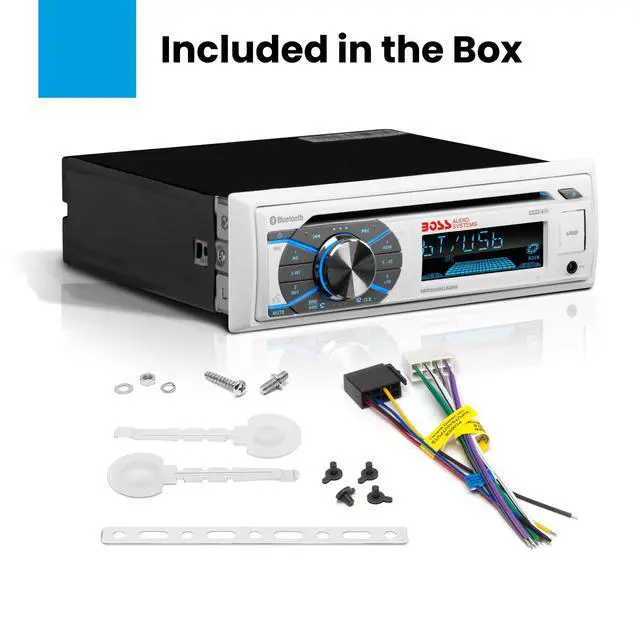 Alt view image 5 of 5 - MR508UABW Marine Stereo, Bluetooth, USB, CD/DVD, AM/FM
