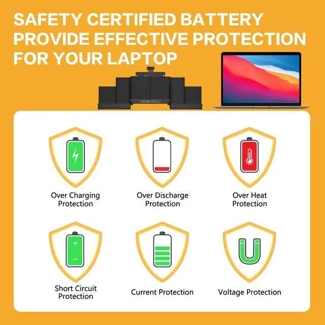 Alt view image 5 of 7 - A1398 Battery Replacement Compatible with Apple MacBook Pro 15" Retina A1398 A1494 A1618 (Mid 2015)