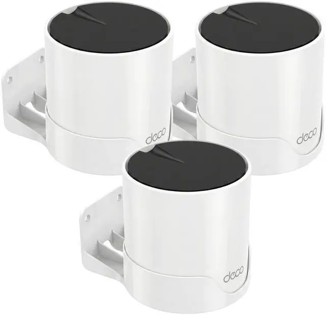 Main image of Wall Mount Holder for Tp-Link Deco x55 AX3000 WiFi 6 Mesh System, Wall Mount Stand Bracket for Tplink Deco Router x55/AX3000/X20/X50/X60/X4300 Pro/X5000/X5400 Pro/W3600/W4500/W6000 (3 Pack)