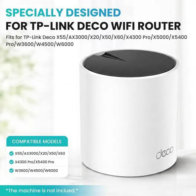 Alt view image 2 of 7 - Wall Mount Holder for Tp-Link Deco x55 AX3000 WiFi 6 Mesh System, Wall Mount Stand Bracket for Tplink Deco Router x55/AX3000/X20/X50/X60/X4300 Pro/X5000/X5400 Pro/W3600/W4500/W6000 (3 Pack)