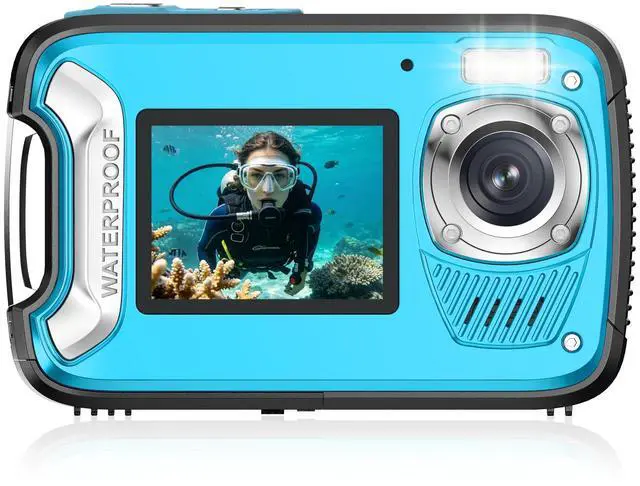 Main image of 5K Waterproof Camera, 96MP 33FT Underwater Camera with Dual Screens, Autofocus Digital Camera for Snorkeling, Scuba Diving, Surfing & Travel