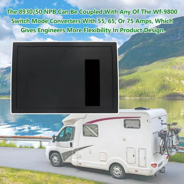 Alt view image 6 of 7 - WF-8930/50NPB RV Power Distribution Center 30 or 50 AMP AC Panel for Camper | RV Generator and Component120/240V input12 AC + 15 DC circuitsQuiet operationCompact 13.75"×9.5"×4", 3.75 lbs