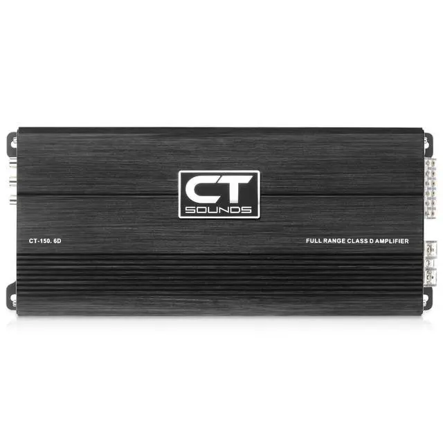 Alt view image 2 of 6 - CT-150.6D 1500W RMS Full-Range Class D 6-Channel Car Amplifier
