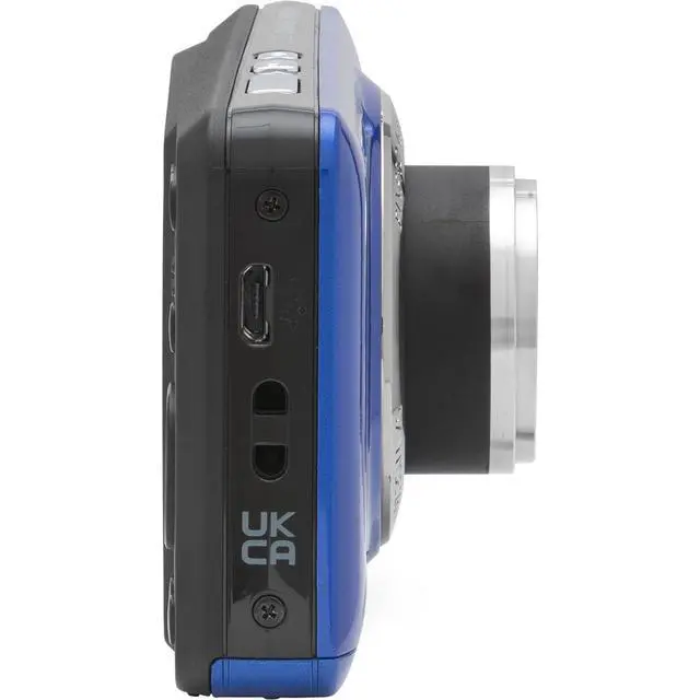 Alt view image 6 of 7 - Kodak PIXPRO FZ55 Blue 16MP Digital Camera 5X Optical Zoom 28mm Wide Angle 1080P Full HD Video 2.7" LCD Camera + 64GB Card and Reader + Case + Memory Wallet + Tripod + Cleaning Bundle