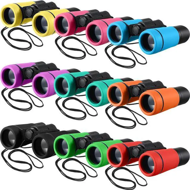 Main image of 9 Pack Kids Binoculars,Colorful | for Kids Folding Outdoor Explorer Toy for Bird Watching, Camp, Scavenger Hunt, Classroom Activities, VBS, Party Favor