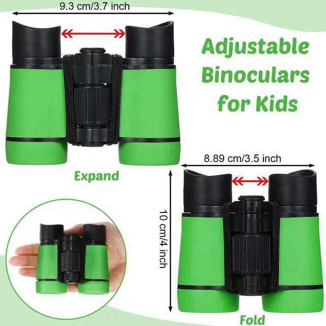 Alt view image 2 of 7 - 9 Pack Kids Binoculars,Colorful | for Kids Folding Outdoor Explorer Toy for Bird Watching, Camp, Scavenger Hunt, Classroom Activities, VBS, Party Favor
