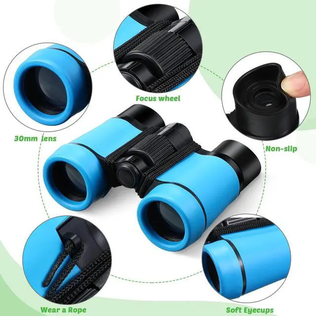 Alt view image 3 of 7 - 9 Pack Kids Binoculars,Colorful | for Kids Folding Outdoor Explorer Toy for Bird Watching, Camp, Scavenger Hunt, Classroom Activities, VBS, Party Favor