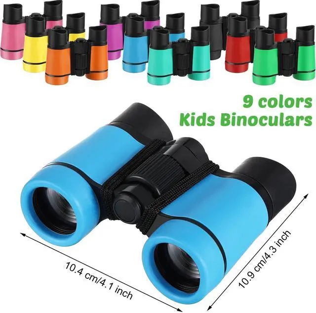 Alt view image 4 of 7 - 9 Pack Kids Binoculars,Colorful | for Kids Folding Outdoor Explorer Toy for Bird Watching, Camp, Scavenger Hunt, Classroom Activities, VBS, Party Favor