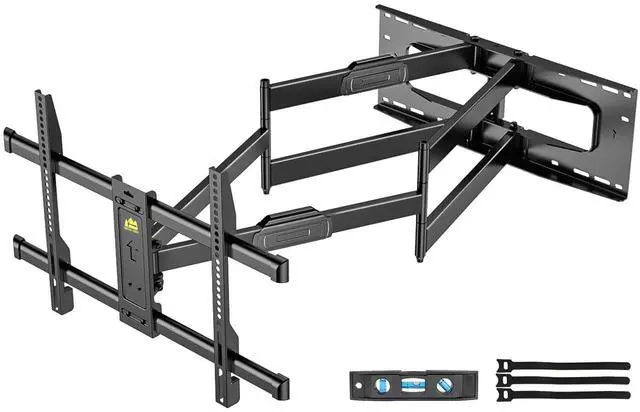 Main image of Heavy Duty Long Arm TV Wall Mount with 43" Dual Articulating Arms for Most 50-90 inch Screen, Full Motion TV Mount Swivel Tilt Bracket Holds 198lbs, Fit 16,18,24 Studs VESA 600x400MM