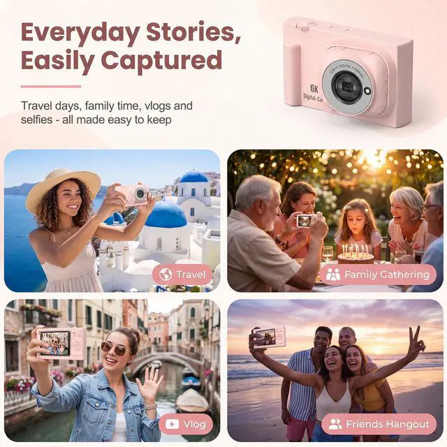 Alt view image 3 of 5 - Vlogging Camera with Detachable POV Module for Travel & Adventures