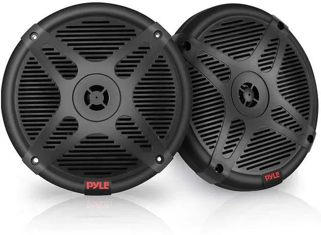 Main image of 6.5 Inch Bluetooth Marine Speakers - 2-way IP-X4 Waterproof and Weather Resistant Outdoor Audio Dual Stereo Sound System with 600 Watt Power and Low Profile Design - 1 Pair - PLMRBT65B (Black)