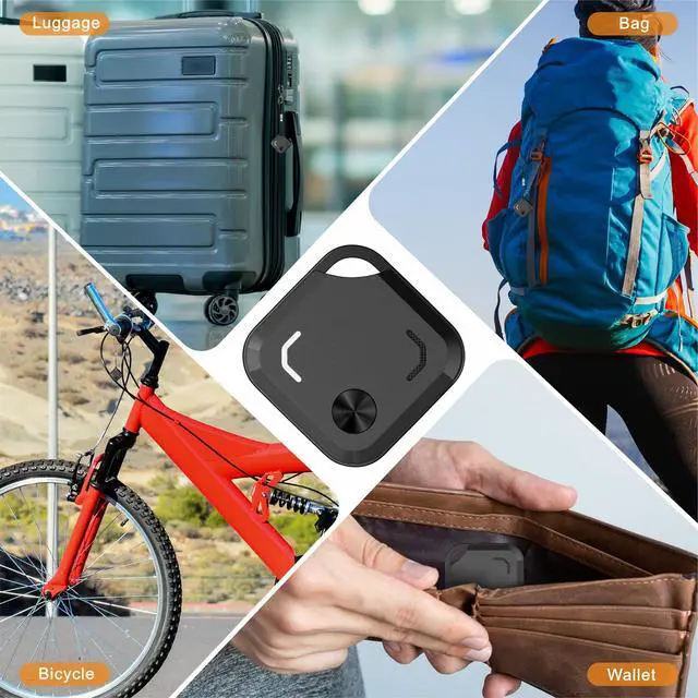 Alt view image 7 of 7 - Dual-System Bluetooth Tracker Tags for Android & iOS, 4 Pack | Works with Apple Find My or Google Find Hub, Dual-System Bluetooth Item Finder for Keys, Luggage, Backpacks and Wallets