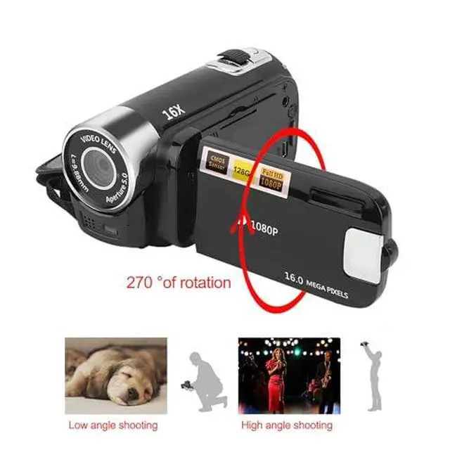 Alt view image 5 of 7 - Digital Camcorder, DH-90 16X Digital Zoom 2.7 Inch Colourful Display Screen, High Definition Camera Image Video Shooting Camcorder US Plug 110-240V