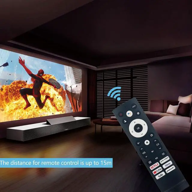 Alt view image 5 of 5 - Replacement Remote Control for Hisense Smart Google TV Model 43A6H 50A6H 55A6H 65A6H 75A6H 50U6H 55U6H 65U6H 75U6H 65U8H 75U8H