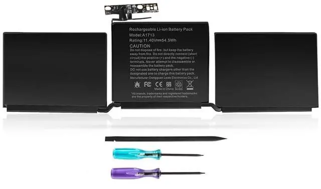 Main image of A1713 Battery for MacBook Pro 13 Inch A1708 (Late 2016, Mid 2017) EMC 2978/3164; Replacement Battery A2171 for MacBook Pro 13 Inch A2159 (2019)A2289 (2020)A2338 (2020)