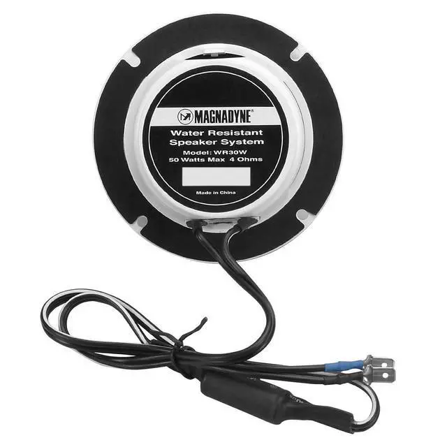Alt view image 4 of 4 - 3 Water Resistant Speakers Dual Cone 50 Watts for Marine, RVs, & Hot Tubs Grills Included - Pair
