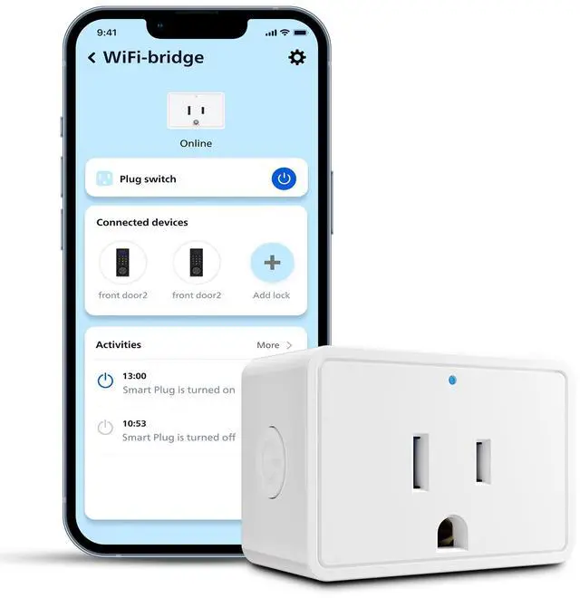 Alt view image 2 of 7 - Bluetooth to Wi-Fi Gateway for Smart Lock, Remote Access Bridge Hub | App Remote Access, 2.4GHz Wi-Fi, Compatible with Bluetooth Locks, Easy Setup