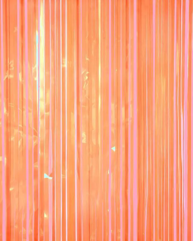 Alt view image 7 of 7 - 2pk Orange Fringe Curtain | Birthday Party Garland Decorations | 2 Pack, Showgirl, Halloween Decor, Backdrop, Fiesta Vibes, Fall, Girly Celebration