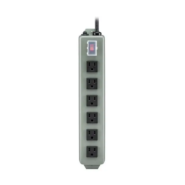 Alt view image 7 of 7 - Eaton series 6-Outlet Heavy Duty Power Strip, Metal, Mountable (Wall Mount & Under Desk) 15ft Extension Cord, On/Off Switch Cover, Industrial Garage Shop Work Bench Applications (UL24CB-15)