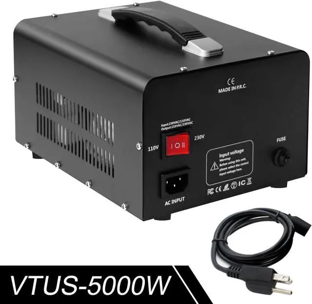 Alt view image 2 of 7 - 5000W Voltage Converter Transformer - Heavy Duty Step Up/Down | Convert from 110-120 Volt to 220-240 Volt and from 220-240 Volt to 110-120 Volt - Circuit Breaker Protection
