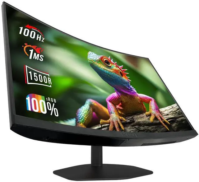 Main image of New! Curved 27-inch Gaming Monitor 1500R 100Hz HDMI X2 DisplayPort 1ms 100% sRGB, Build-in Speakers Machine Black 2026 (C275W-FW100T)